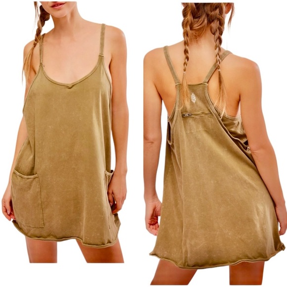 Free People Movement Hot Shot Mini Dress in Willow - Picture 11 of 11